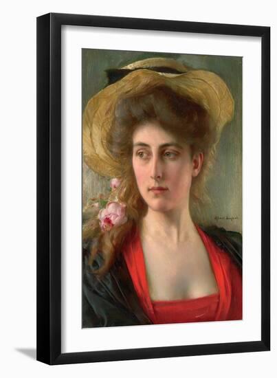 Elegante (Oil on Panel)-Albert Lynch-Framed Giclee Print