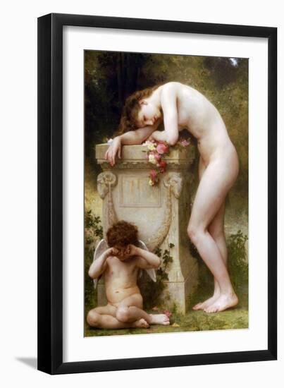 Elegy-William Adolphe Bouguereau-Framed Art Print