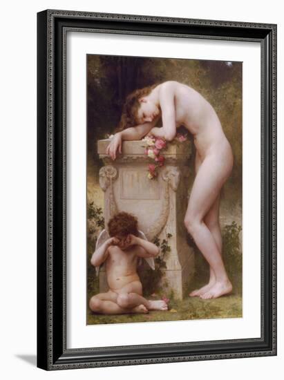 Elegy-William Adolphe Bouguereau-Framed Art Print