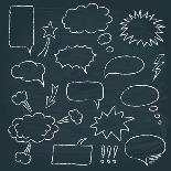 Comics Style Speech Bubbles Set-elein-Art Print