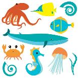 Sea Animals Collection-elein-Art Print