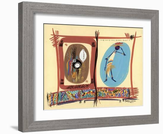 Element of Black Culture, 2005-Oglafa Ebitari Perrin-Framed Giclee Print