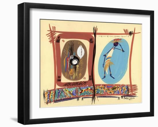 Element of Black Culture, 2005-Oglafa Ebitari Perrin-Framed Giclee Print