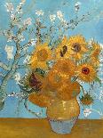 Collage Design with Painting Elements - Sunflowers & Almond Branches in Bloom-Elements of Vincent Van Gogh-Art Print