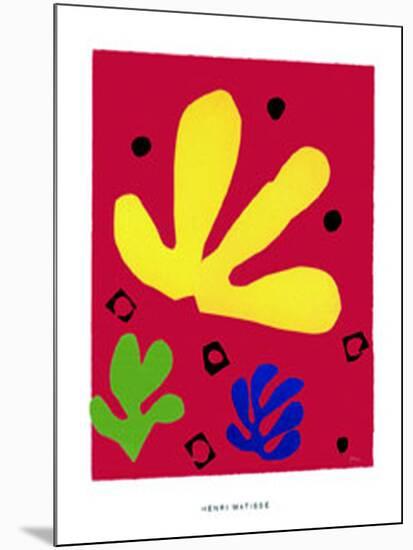 Elements Vegetaux, c.1947-Henri Matisse-Mounted Serigraph