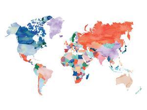 World Maps Art Prints Paintings Posters Framed Wall Artwork