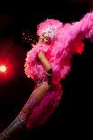 Cabaret Dancer Over Dark Background-Elena Efimova-Premier Image Canvas