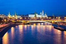 Dusk View of the Moscow Kremlin-Elena Ermakova-Premier Image Canvas