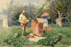 At the Bee Yard, 1890-Elena Petrovna Samokish-Sudkovskaya-Giclee Print