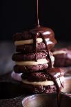 Chocolate Brownie Cookies with Peanut Butter Filling-Elena Veselova-Photographic Print