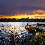 Sunset over Lake of Two Rivers in Algonquin Park, Ontario, Canada-elenathewise-Photographic Print