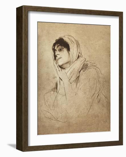 Eleonora Duse-Franz Seraph von Lenbach-Framed Giclee Print