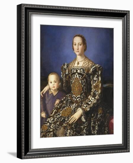 Eleonora of Toledo with Her Son-Agnolo Bronzino-Framed Giclee Print