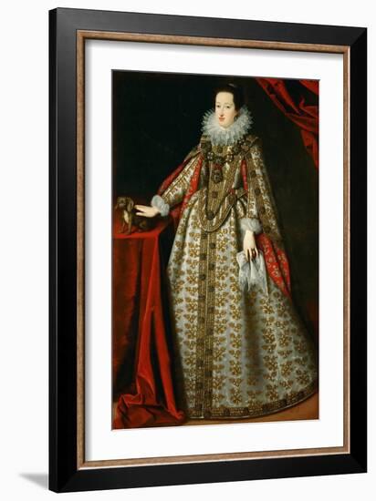 Eleoonore De Gonzague (Ou De Mantoue) - Portrait of Eleonora Gonzaga (1598-1655), in Her Bridal Dre-Justus Sustermans-Framed Giclee Print