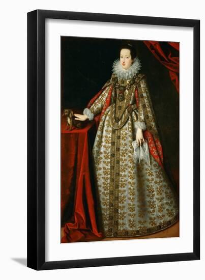 Eleoonore De Gonzague (Ou De Mantoue) - Portrait of Eleonora Gonzaga (1598-1655), in Her Bridal Dre-Justus Sustermans-Framed Giclee Print