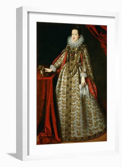 Eleoonore De Gonzague (Ou De Mantoue) - Portrait of Eleonora Gonzaga (1598-1655), in Her Bridal Dre-Justus Sustermans-Framed Giclee Print