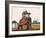 Elephant and a Mosque, from Thanjavur, India-null-Framed Giclee Print