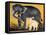 Elephant and Calf, Page from a Manuscript on Elephant Training-null-Framed Premier Image Canvas