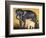 Elephant and Calf, Page from a Manuscript on Elephant Training-null-Framed Giclee Print