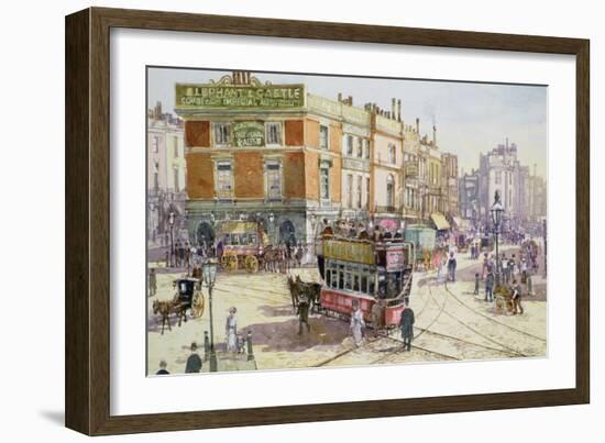 Elephant and Castle, C.1890-John Sutton-Framed Giclee Print