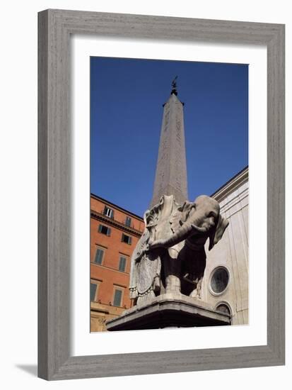 Elephant and Obelisk-Gian Lorenzo Bernini-Framed Giclee Print