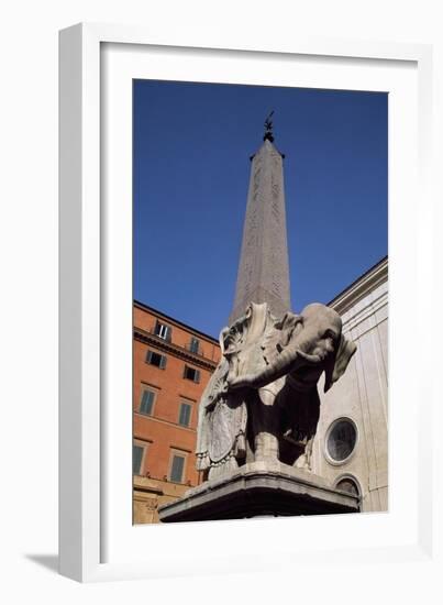 Elephant and Obelisk-Gian Lorenzo Bernini-Framed Giclee Print