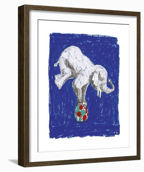 Elephant Balance-Katrien Soeffers-Framed Giclee Print