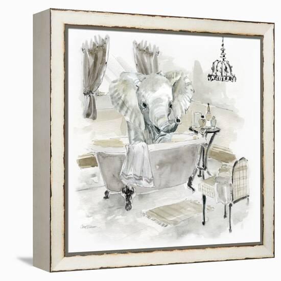 Elephant Bath-Carol Robinson-Framed Stretched Canvas