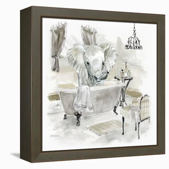 Elephant Bath-Carol Robinson-Framed Stretched Canvas