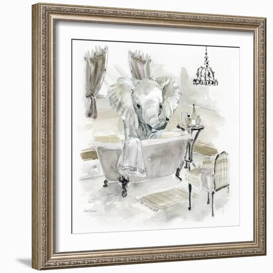 Elephant Bath-Carol Robinson-Framed Art Print