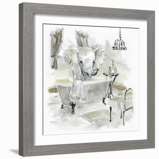 Elephant Bath-Carol Robinson-Framed Art Print