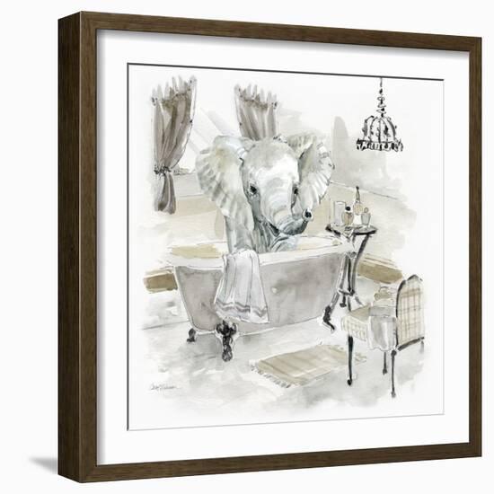 Elephant Bath-Carol Robinson-Framed Art Print