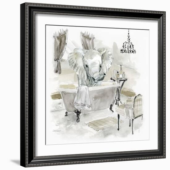 Elephant Bath-Carol Robinson-Framed Art Print