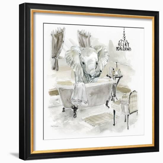 Elephant Bath-Carol Robinson-Framed Art Print