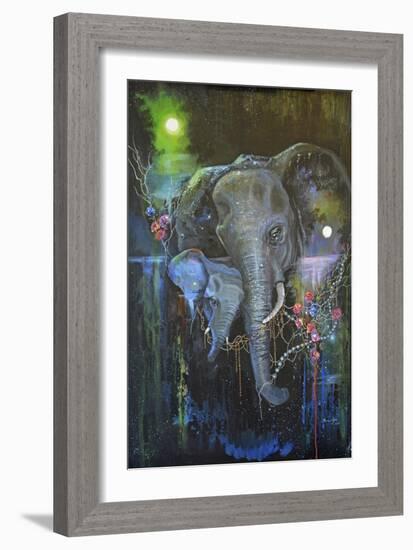 Elephant Bond-Sue Clyne-Framed Giclee Print