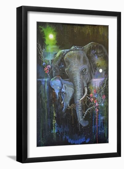 Elephant Bond-Sue Clyne-Framed Giclee Print