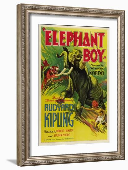 Elephant Boy, 1937-null-Framed Art Print
