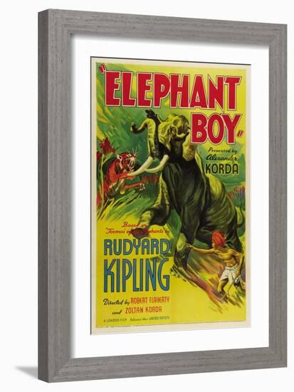 Elephant Boy, 1937-null-Framed Art Print