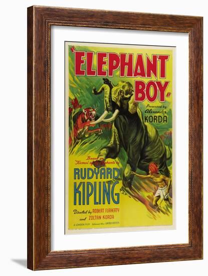 Elephant Boy, 1937-null-Framed Art Print