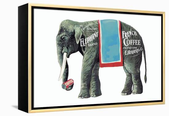 Elephant Brand French Coffee-null-Framed Stretched Canvas