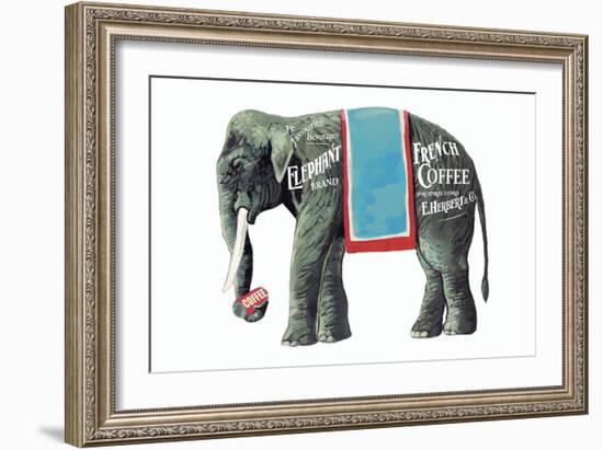 Elephant Brand French Coffee-null-Framed Art Print