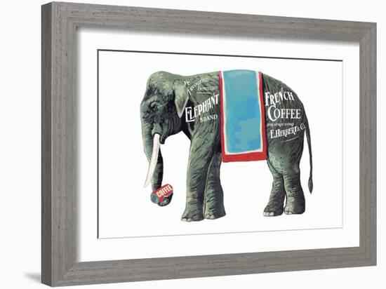 Elephant Brand French Coffee-null-Framed Art Print