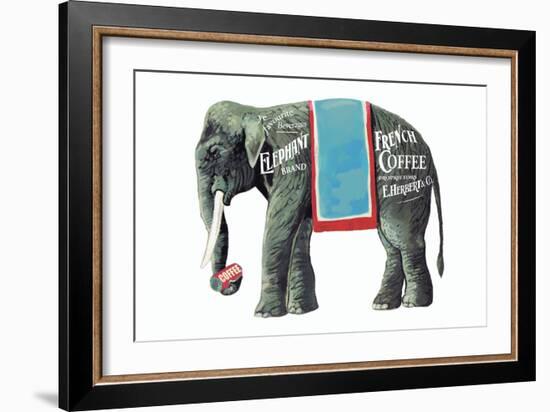 Elephant Brand French Coffee-null-Framed Art Print