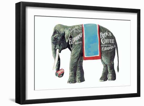 Elephant Brand French Coffee-null-Framed Art Print