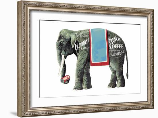 Elephant Brand French Coffee-null-Framed Art Print