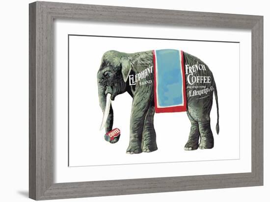 Elephant Brand French Coffee-null-Framed Art Print