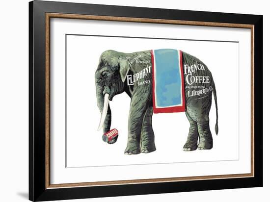 Elephant Brand French Coffee-null-Framed Art Print