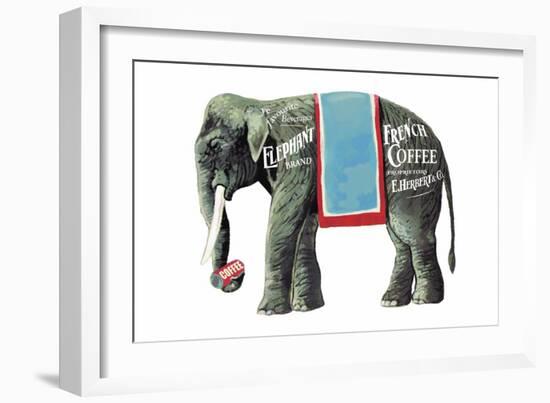 Elephant Brand French Coffee-null-Framed Art Print