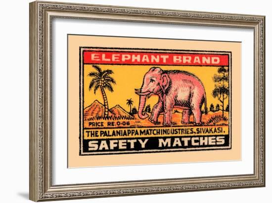 Elephant Brand-null-Framed Art Print