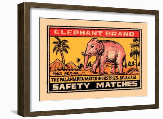 Elephant Brand-null-Framed Art Print